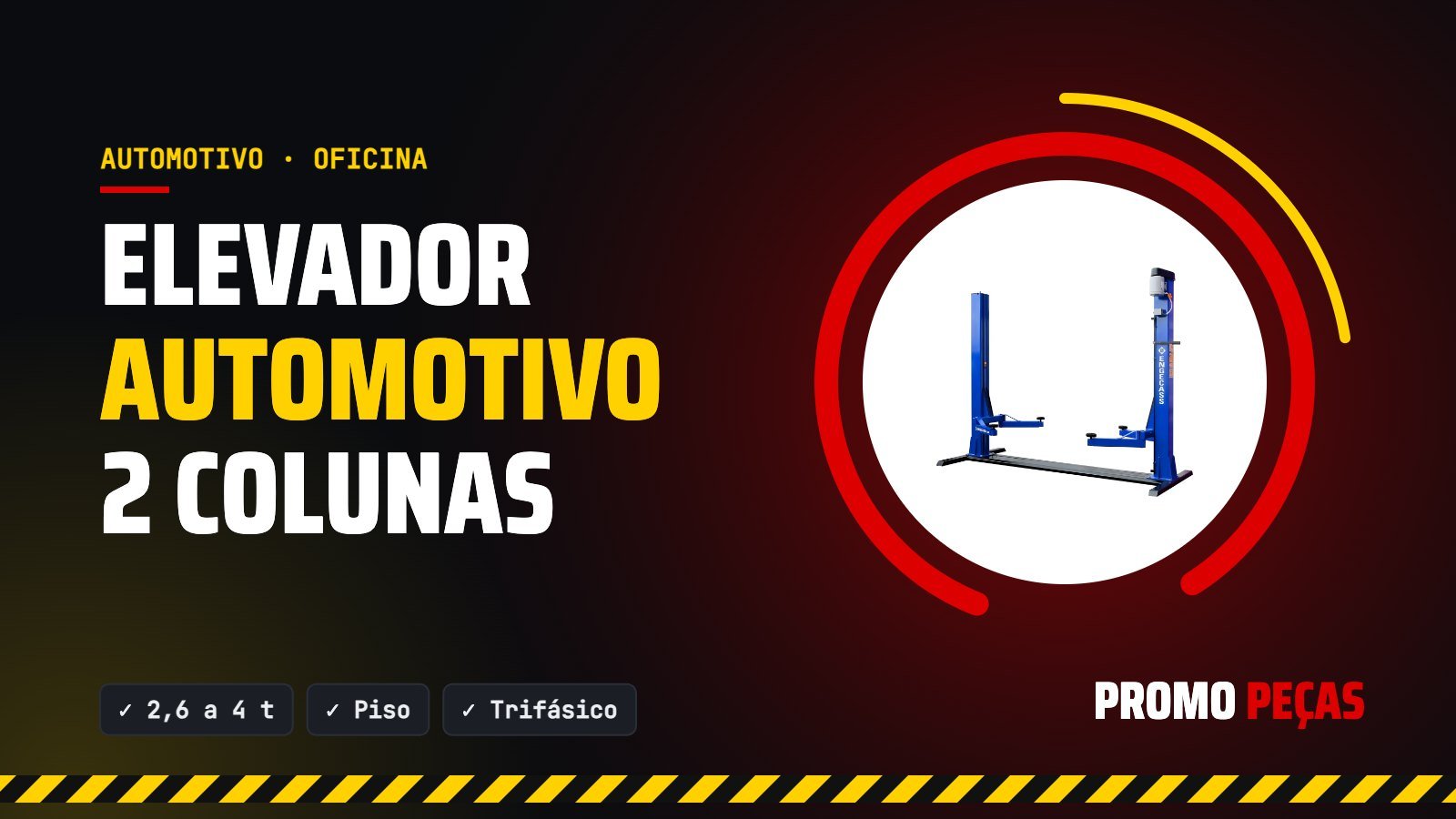 Elevador automotivo 2 colunas: como escolher capacidade, piso e instalação para oficina