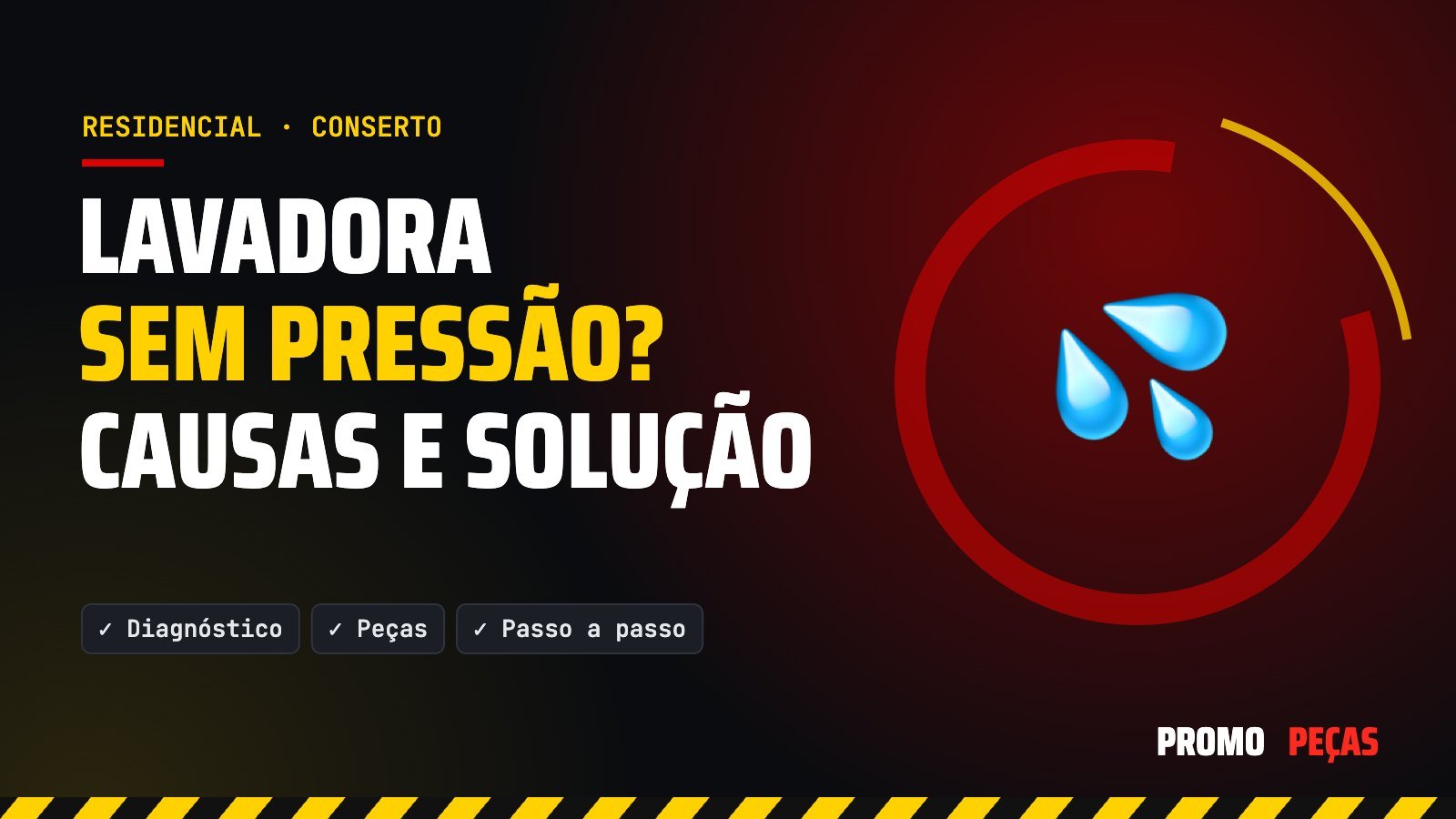 Lavadora de alta pressão sem pressão ou pulsando: causas e como resolver