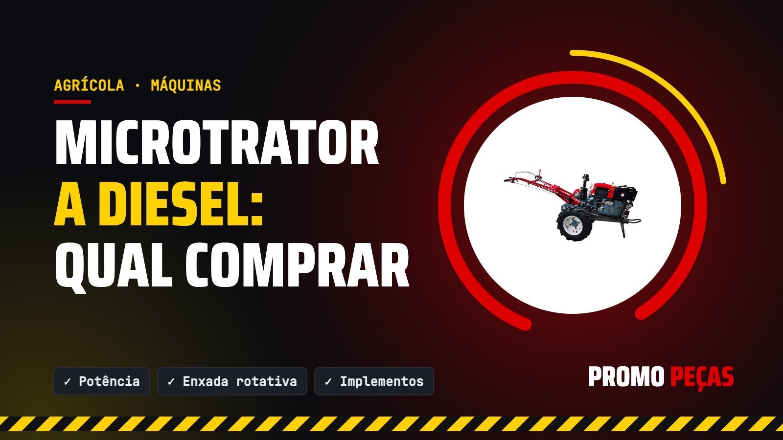 Microtrator e motocultivador a diesel: qual comprar para horta, sítio e pequena lavoura