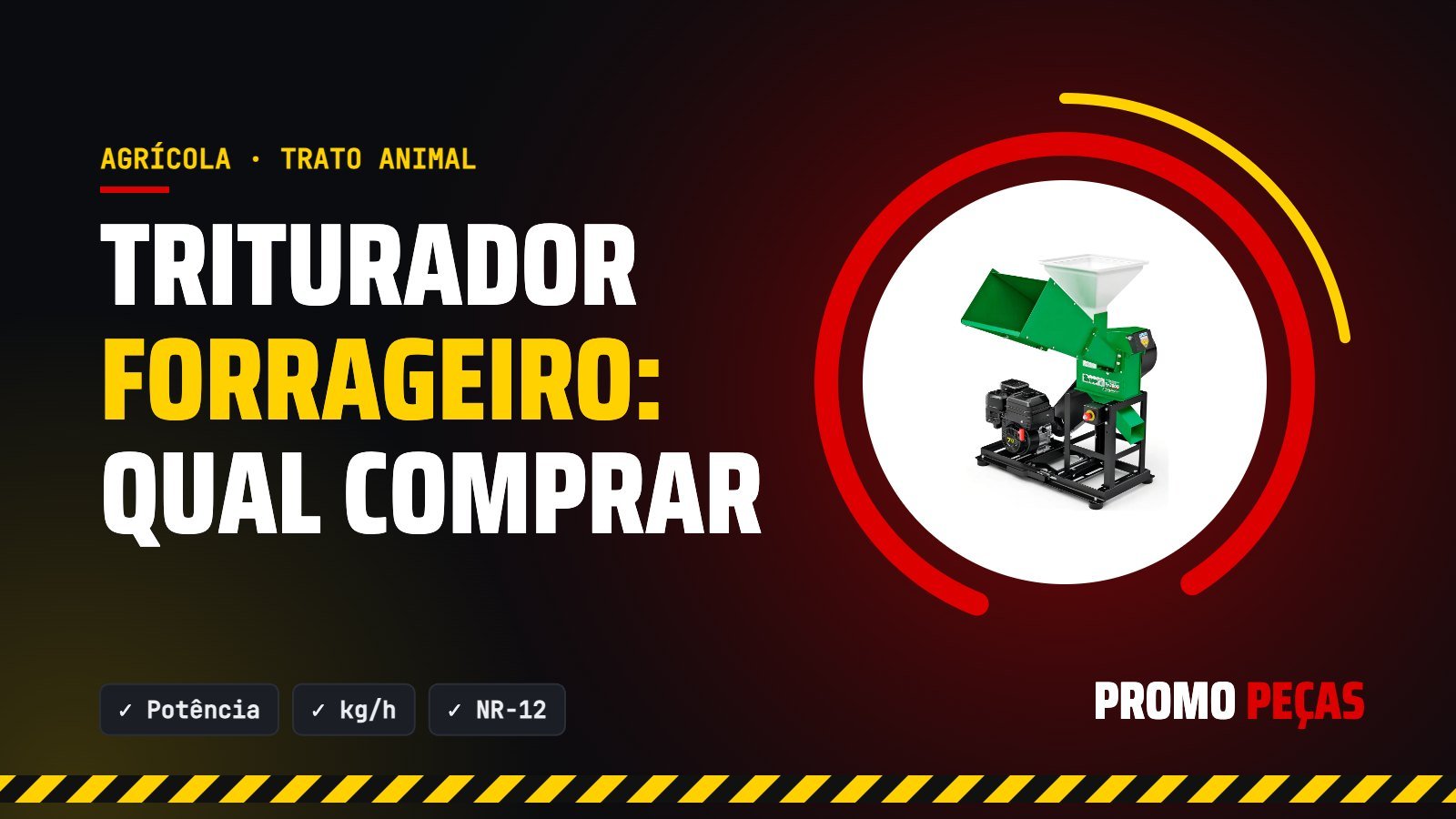 Triturador forrageiro: como escolher potência, capacidade e modelo (elétrico ou a gasolina)